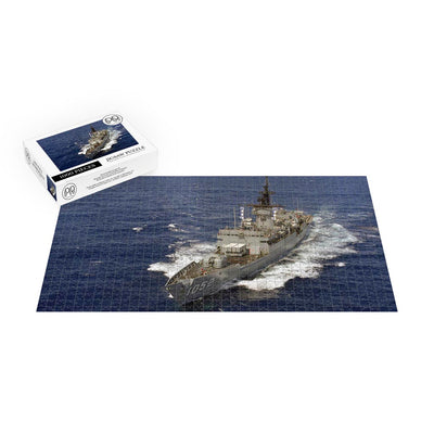 Frigate USS Knox (FF 1052) Underway Off The Coast Of Luzon Jigsaw Puzzle