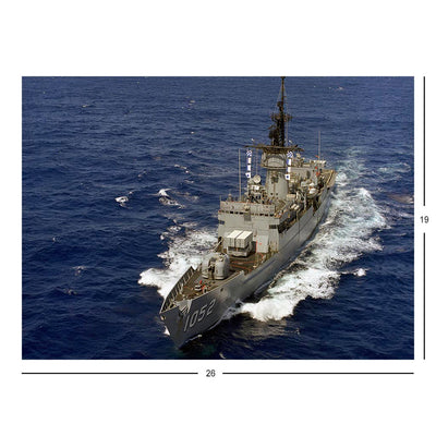 Frigate USS Knox (FF 1052) Underway Off The Coast Of Luzon Jigsaw Puzzle