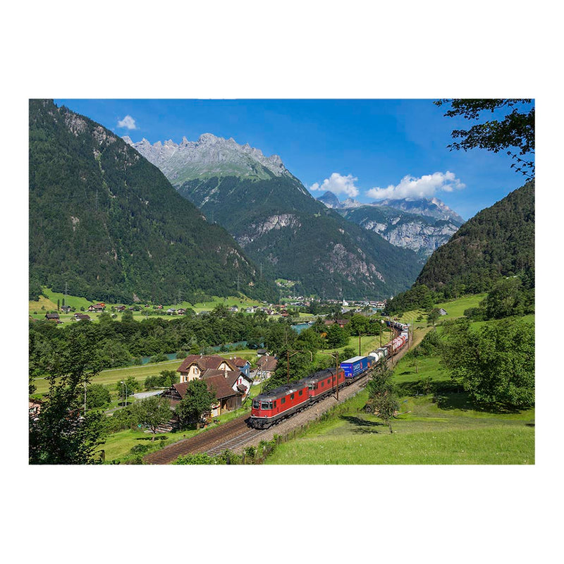 Electric Locomotives, Erstfeld, Switzerland Jigsaw Puzzle