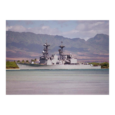 Destroyer USS Fletcher (DD 992) Departing The Pearl Harbor Jigsaw Puzzle