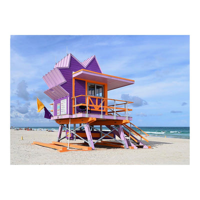Lifeguard Stand, South Beach, Florid Jigsaw Puzzle