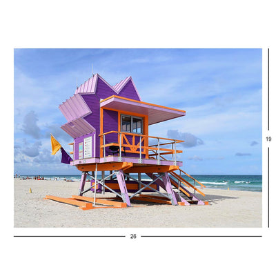 Lifeguard Stand, South Beach, Florid Jigsaw Puzzle