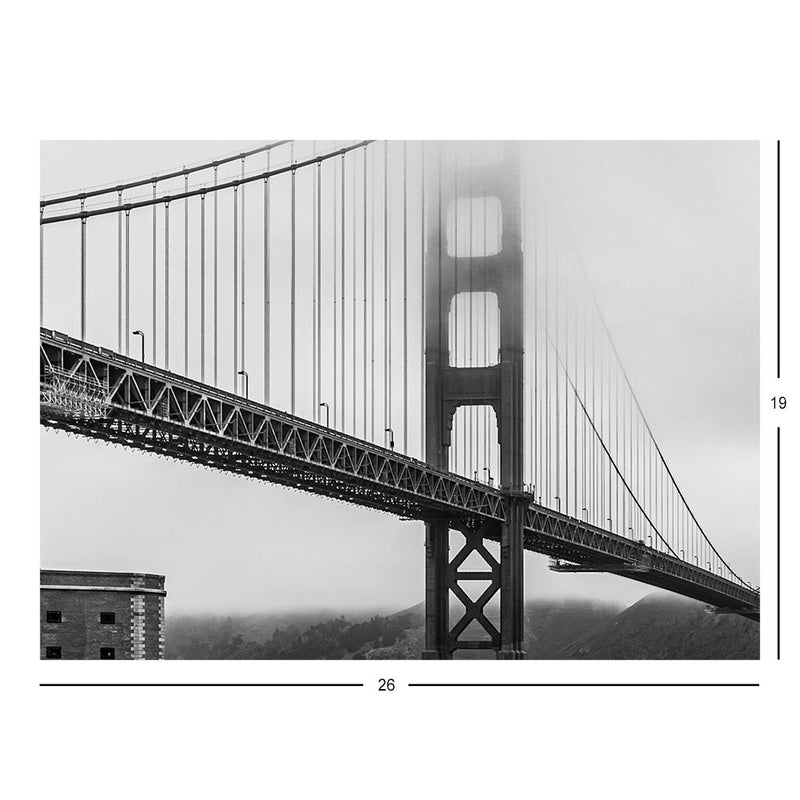Golden Gate Bridge in Fog Jigsaw Puzzle