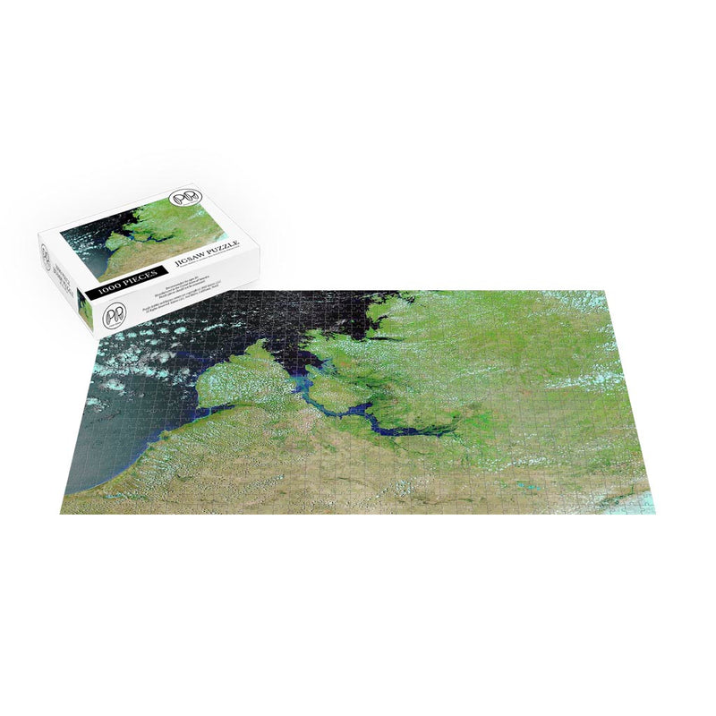 Landsat View of Sand Dunes in Namibia Jigsaw Puzzle