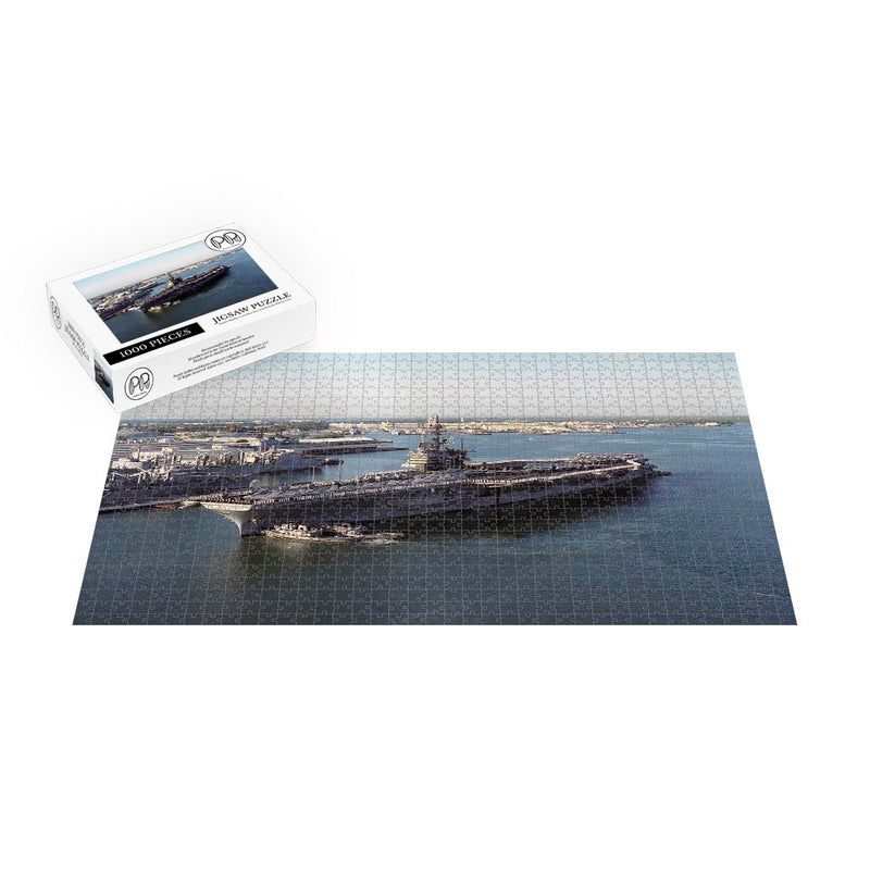 Aircraft Carrier USS Ranger (CV 61) Arrives at Naval Station Pearl Harbor, Hawaii Jigsaw Puzzle