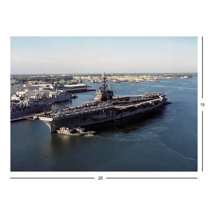 Aircraft Carrier USS Ranger (CV 61) Arrives at Naval Station Pearl Harbor, Hawaii Jigsaw Puzzle