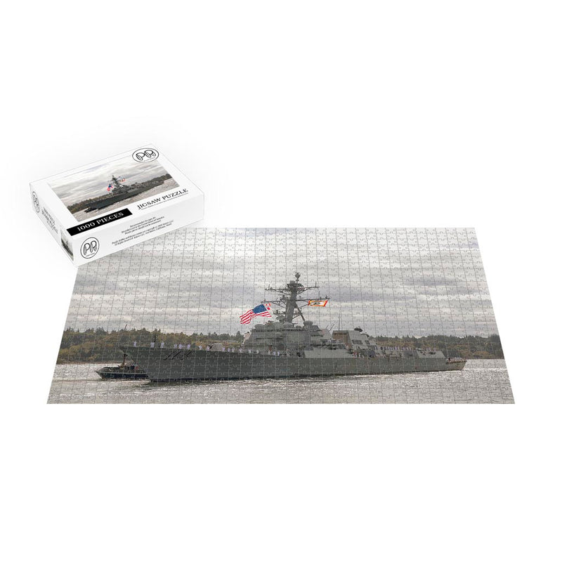 USS Ralph Johnson Guided Missile Destroyer Jigsaw Puzzle