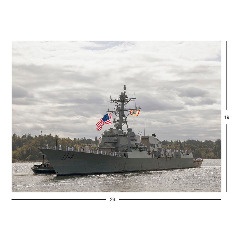 USS Ralph Johnson Guided Missile Destroyer Jigsaw Puzzle