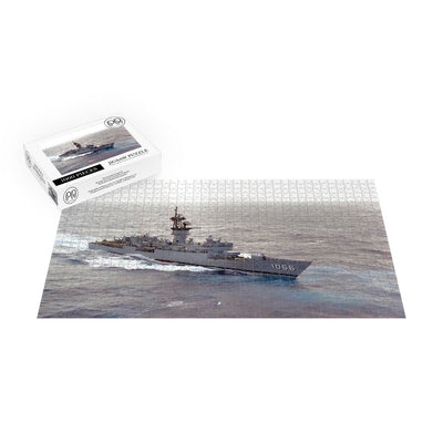 Aerial View Of Frigate USS Marvin Shields (FF 1066) Underway Jigsaw Puzzle