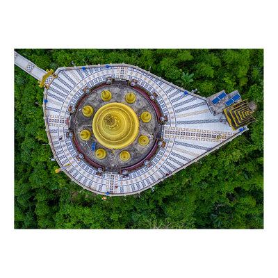 Aerial view of Buddha Dhatu Jadi, Bandarban, Bangladesh Jigsaw Puzzle