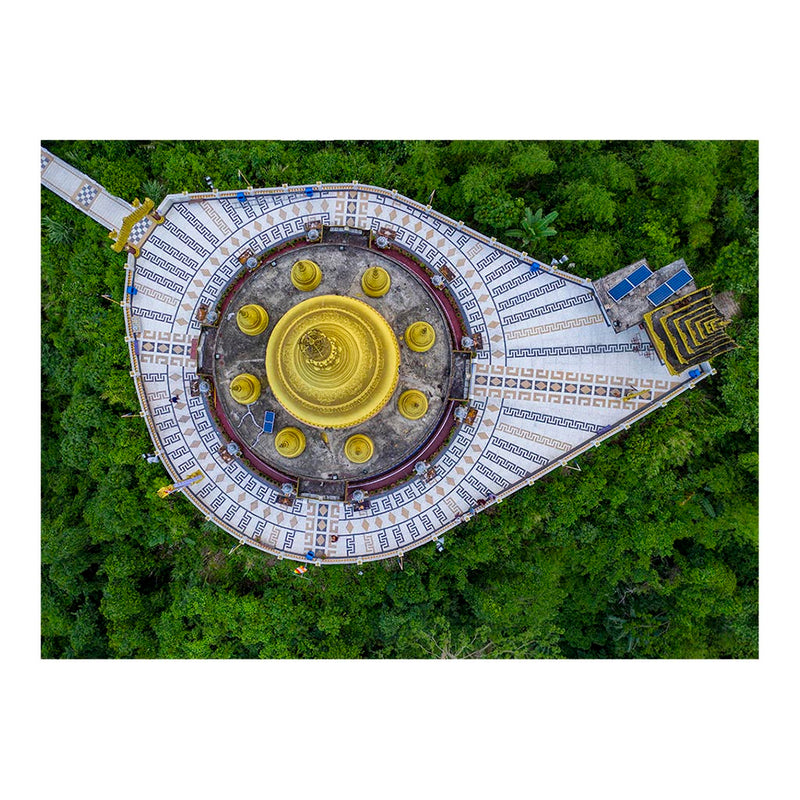Aerial view of Buddha Dhatu Jadi, Bandarban, Bangladesh Jigsaw Puzzle