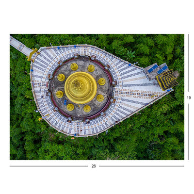 Aerial view of Buddha Dhatu Jadi, Bandarban, Bangladesh Jigsaw Puzzle