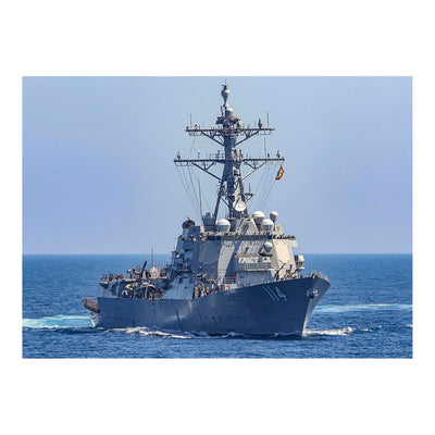 Guided-missile Destroyer USS Ralph Johnson (DDG 114) Transits The Sea of Japan Jigsaw Puzzle