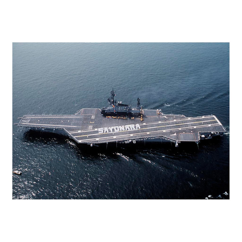 Aircraft carrier USS Midway (CV 41) Heads Out To Sea From Yokosuka, Japan Jigsaw Puzzle