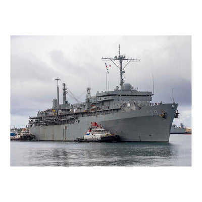 USS Emory S. Land (AS 39) in Apra Harbor, Guam Jigsaw Puzzle