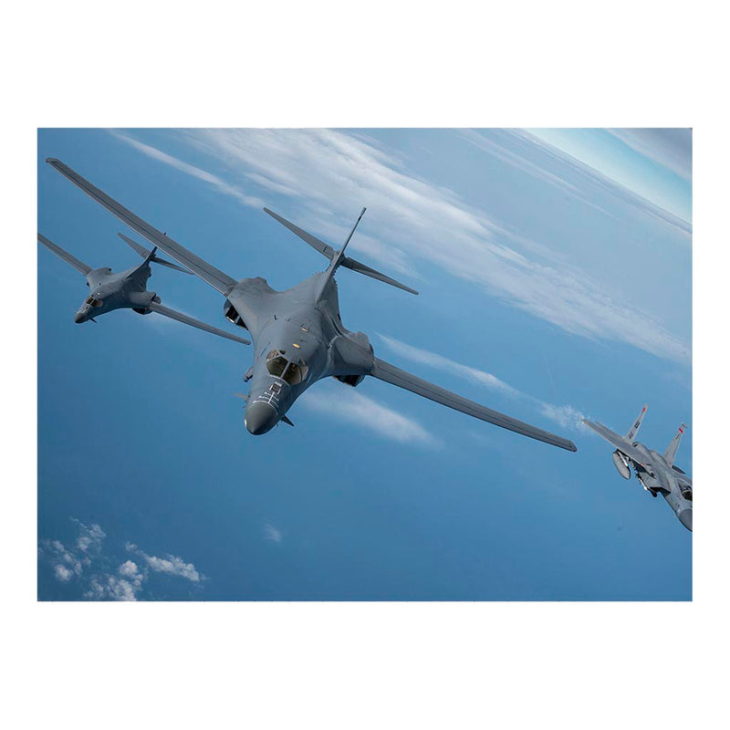 F-15C Eagle Intercepts Two B-1B Lancer bombers Jigsaw Puzzle