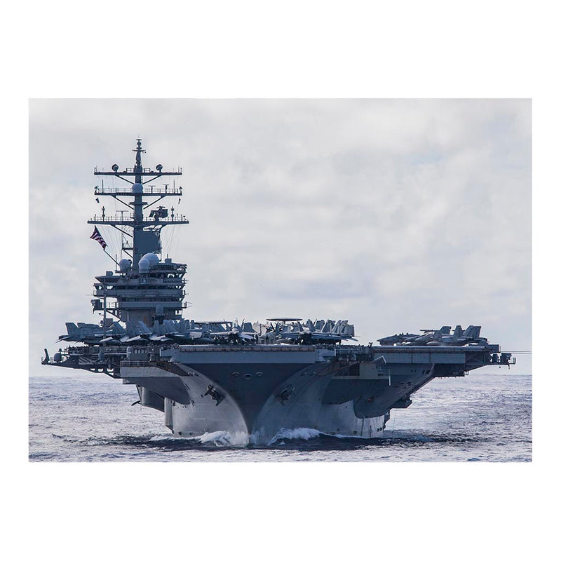 Aircraft Carrier, USS Ronald Reagan (CVN 76), Steams In Formation During Multi-Large Deck Event Jigsaw Puzzle