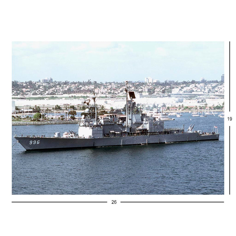 Guided Missile Destroyer USS Chandler (DDG 996) Anchored Off North Island, San Diego Jigsaw Puzzle