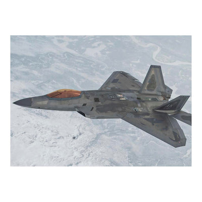 F-22 Raptor Flies Over Alaska During exercise Northern Edge 23-1 Jigsaw Puzzle