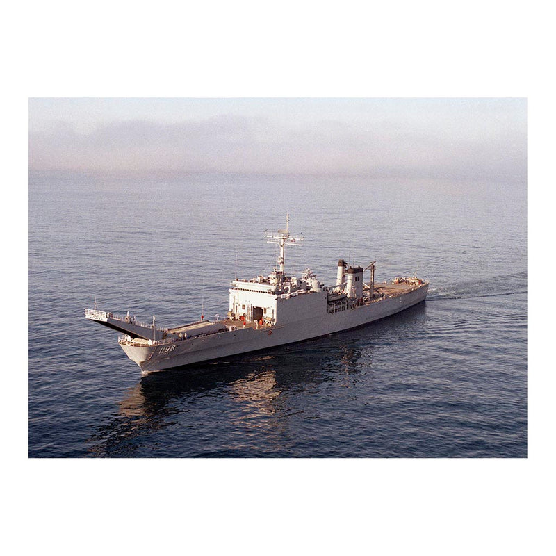 Tank Landing Ship USS Bristol County (LST 1198) Underway Off Southern California Jigsaw Puzzle