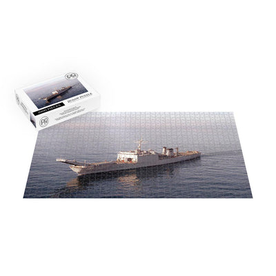 Tank Landing Ship USS Bristol County (LST 1198) Underway Off Southern California Jigsaw Puzzle