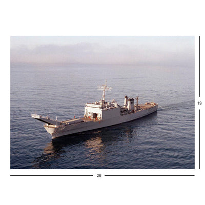Tank Landing Ship USS Bristol County (LST 1198) Underway Off Southern California Jigsaw Puzzle