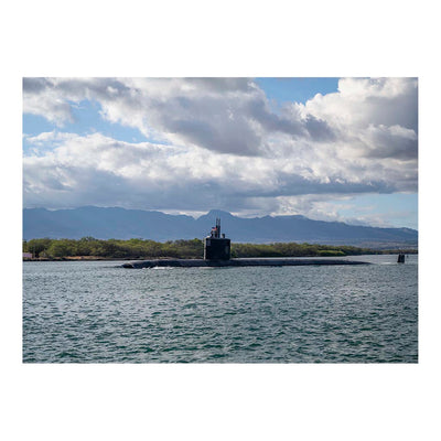 Submarine USS Columbia (SSN 771) Gets Underway From Pearl Harbor Jigsaw Puzzle