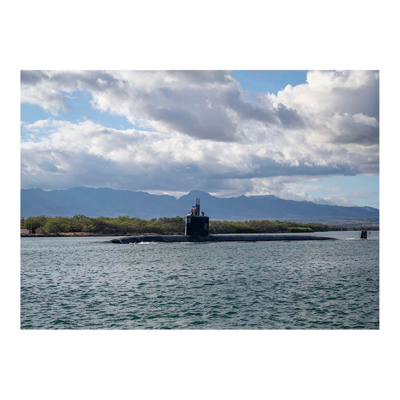Submarine USS Columbia (SSN 771) Gets Underway From Pearl Harbor Jigsaw Puzzle