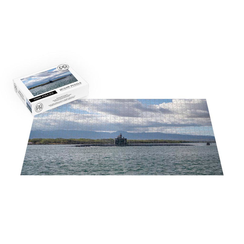 Submarine USS Columbia (SSN 771) Gets Underway From Pearl Harbor Jigsaw Puzzle