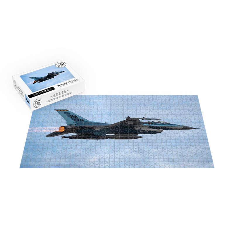An F-16 Fighting Falcon Takes Off At Nellis Air Force Base, NV Jigsaw Puzzle