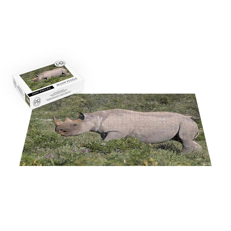 South-western Black Rhinoceros, Etosha National Park, Namibia Jigsaw Puzzle