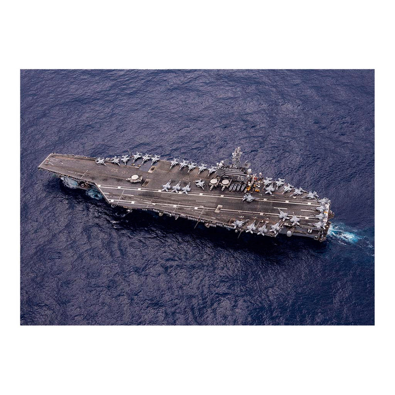 Aircraft Carrier USS Ronald Reagan (CVN 76) Overhead View Jigsaw Puzzle