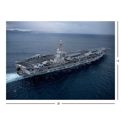 Homeward Bound: USS Gerald R. Ford (CVN 78) Transits the Strait of Gibraltar Jigsaw Puzzle