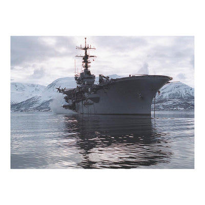 Amphibious Assault Ship USS Guadalcanal (LPH 7) At Anchor In Trondheim Fjord, Norway Jigsaw Puzzle