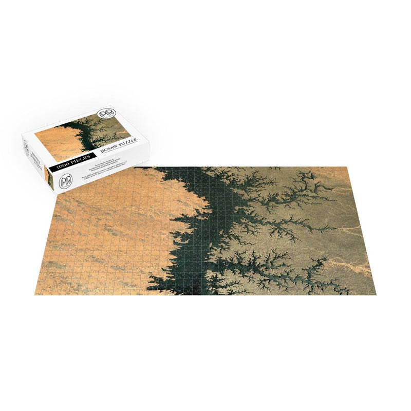 ISS Photograph of Lake Nasser, Egypt Jigsaw Puzzle