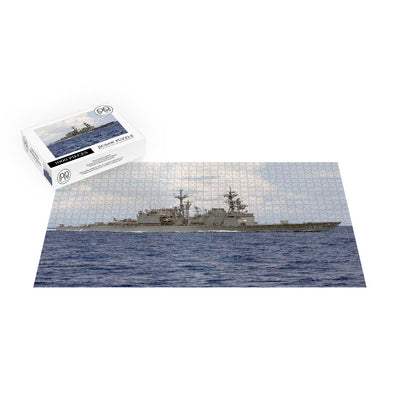 Destroyer USS Thorn (DD 988) Sails In The Atlantic Ocean Jigsaw Puzzle