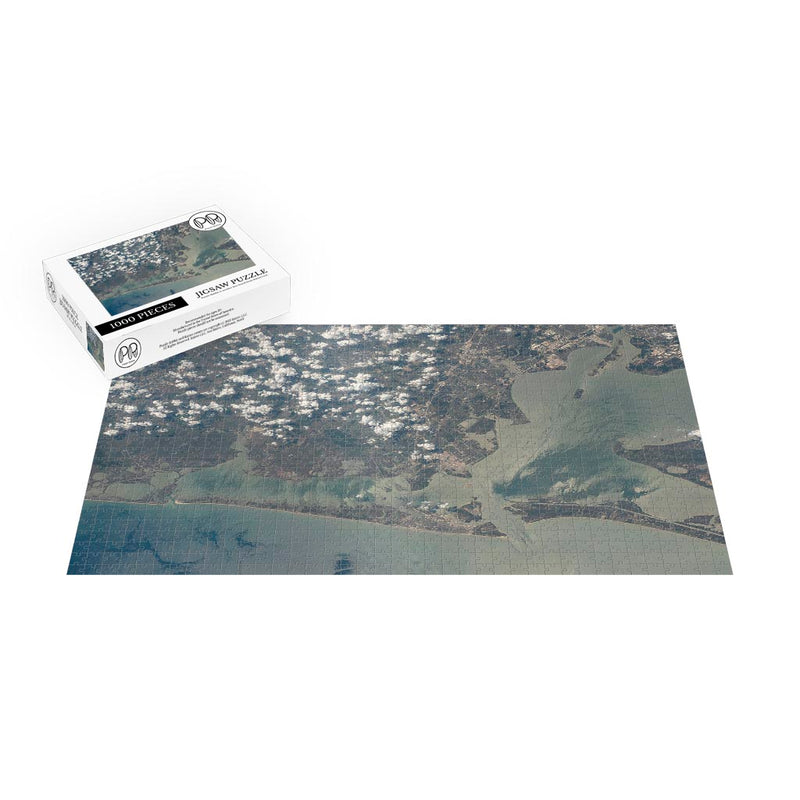ISS Photograph of Galveston, TX Jigsaw Puzzle