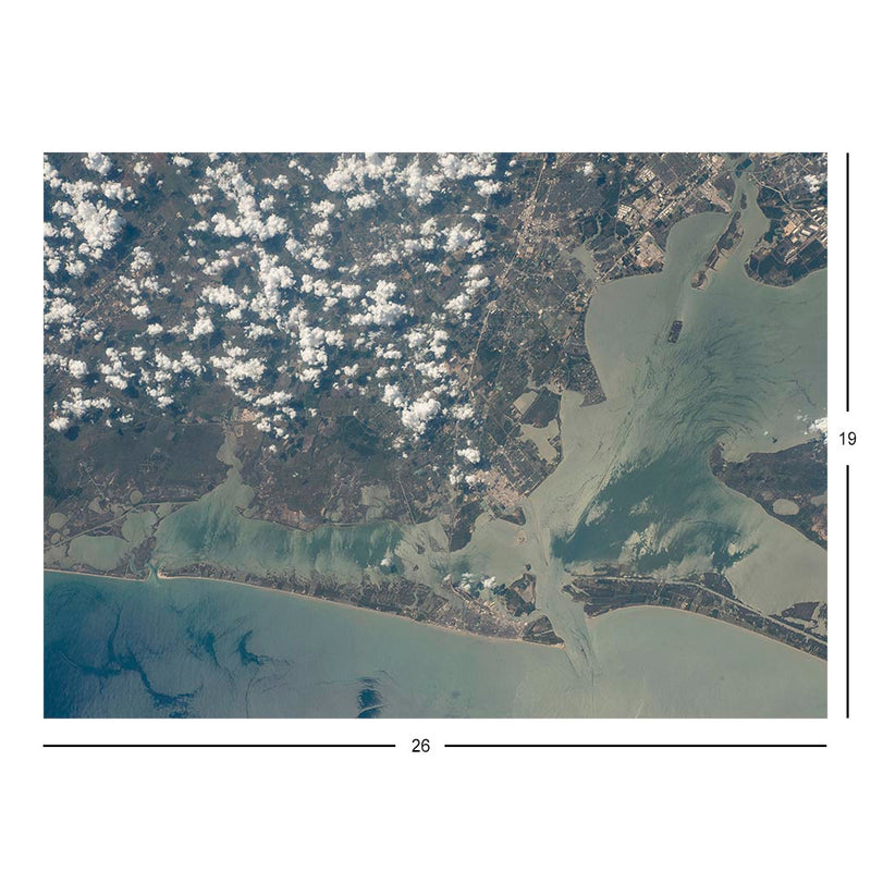 ISS Photograph of Galveston, TX Jigsaw Puzzle