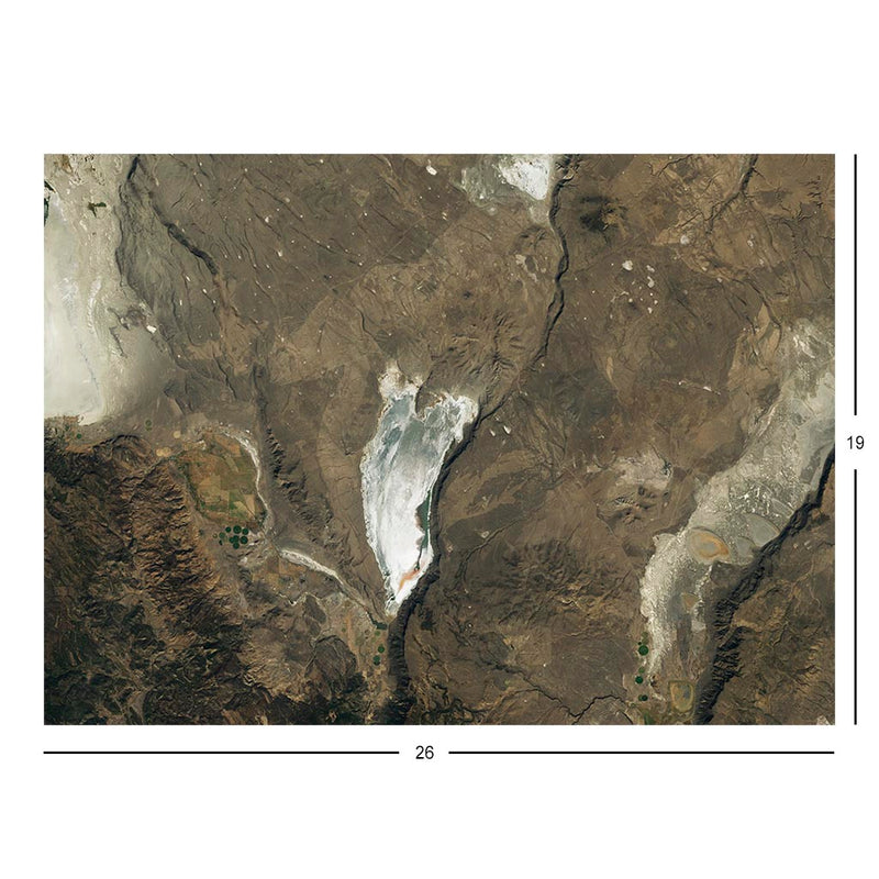 Landsat View of Lake Albert in Oregon Jigsaw Puzzle