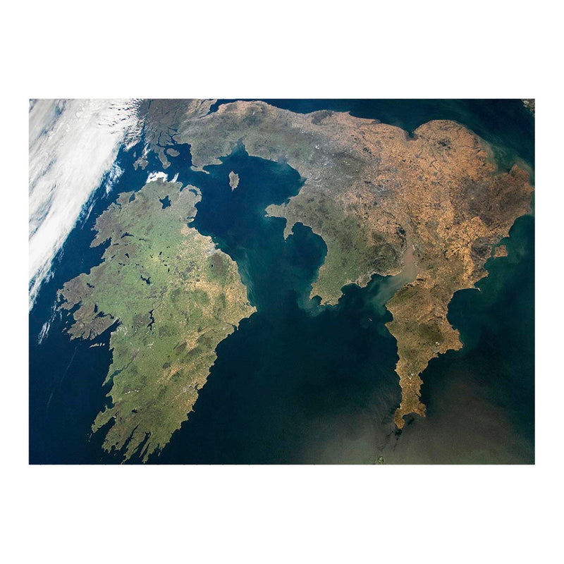 ISS Photograph of Clear Day Over Ireland And Great Britain Jigsaw Puzzle