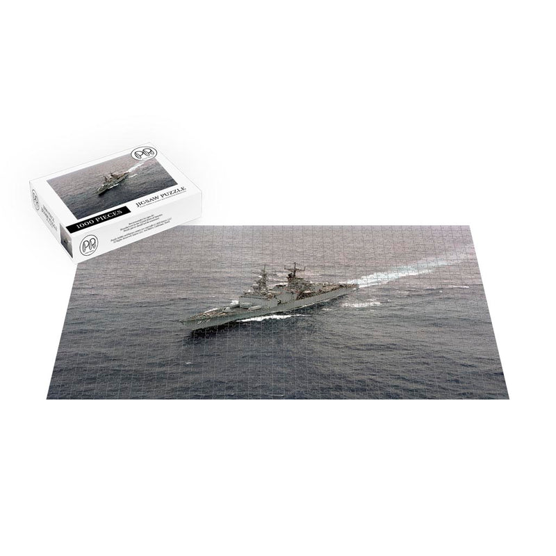 Destroyer USS Merrill (DD 976) Underway Jigsaw Puzzle