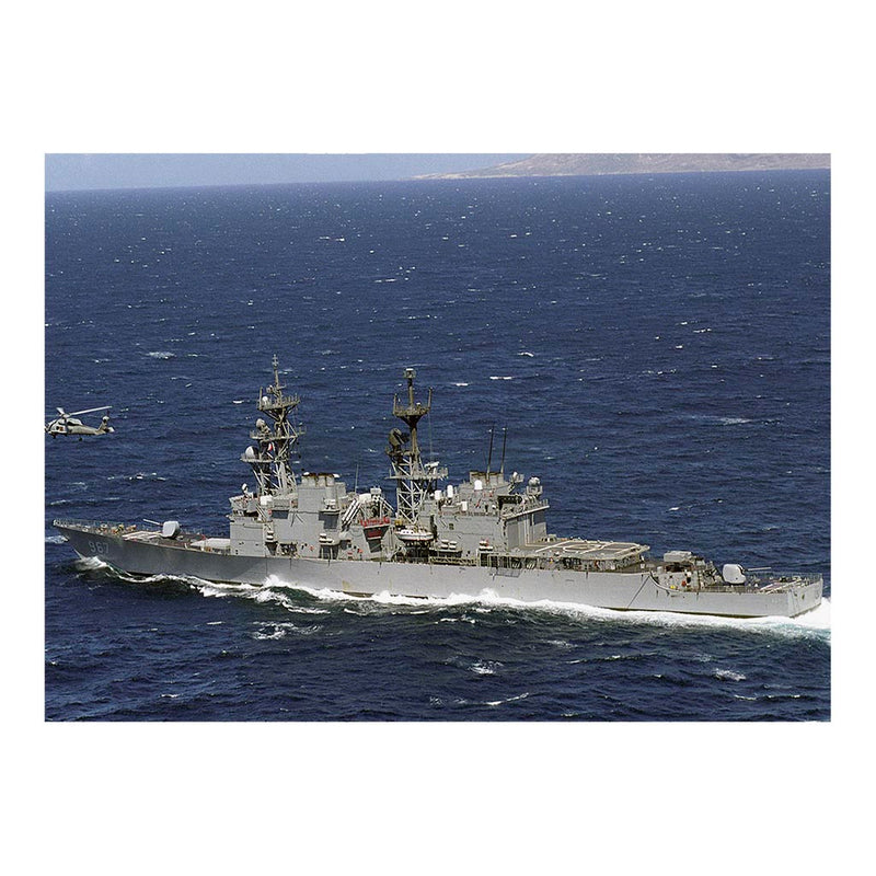 Destroyer USS Elliot (DD 967) During An Exercise Off The Coast Of California Jigsaw Puzzle