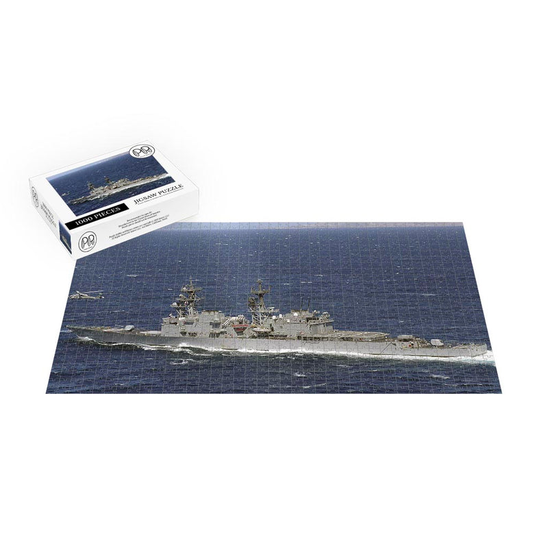 Destroyer USS Elliot (DD 967) During An Exercise Off The Coast Of California Jigsaw Puzzle