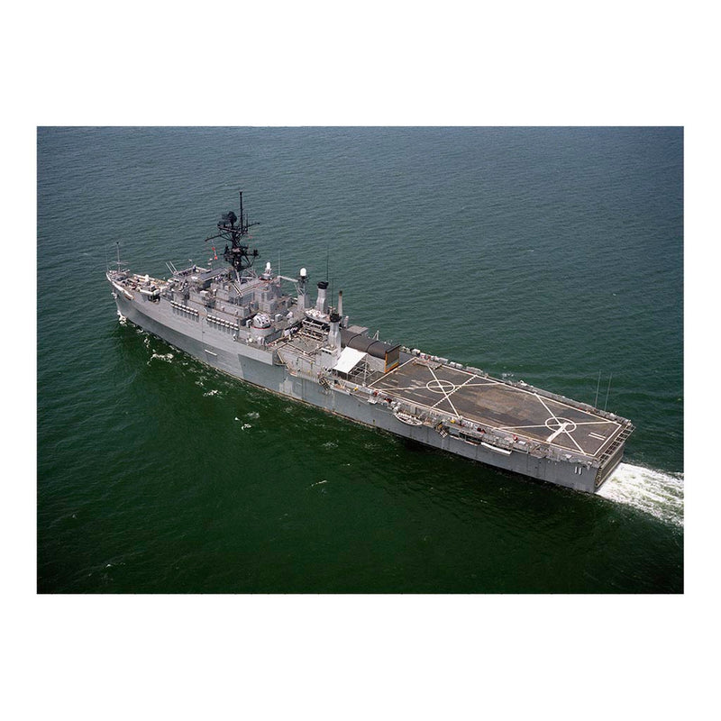 Aerial View of Auxiliary Command Ship USS Coronado (AGF 11) Off The Virginia Coast Jigsaw Puzzle