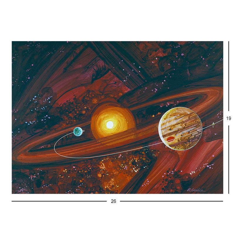 Pioneer 10 Crosses the Asteroid Belt (Illustration) Jigsaw Puzzle