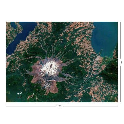 ISS Photograph of Villarrica Volcano, Chile Jigsaw Puzzle