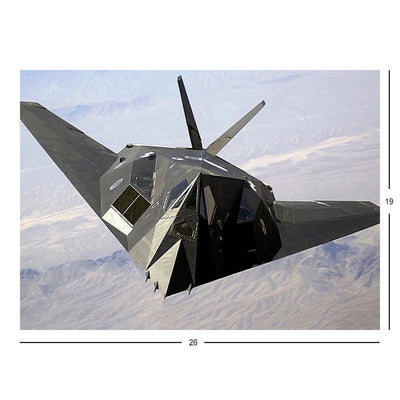 An Air Force F-117A Nighthawk Stealth Fighter Flies Over Nellis Air Force Base, NV Jigsaw Puzzle