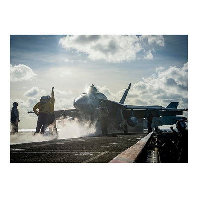 An F/A-18E Super Hornet Prepares To Launch From Aircraft Carrier USS Nimitz (CVN 68) Jigsaw Puzzle