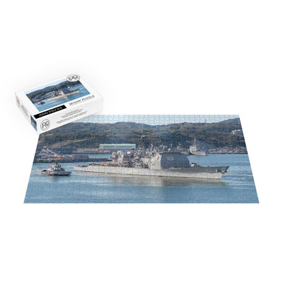 Guided Missile Cruiser USS Antietam (CG 54) Departs Yokosuka, Japan For The Last Time Jigsaw Puzzle