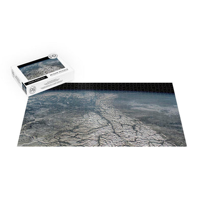 ISS Photograph of Canadian Rocky Mountains Jigsaw Puzzle